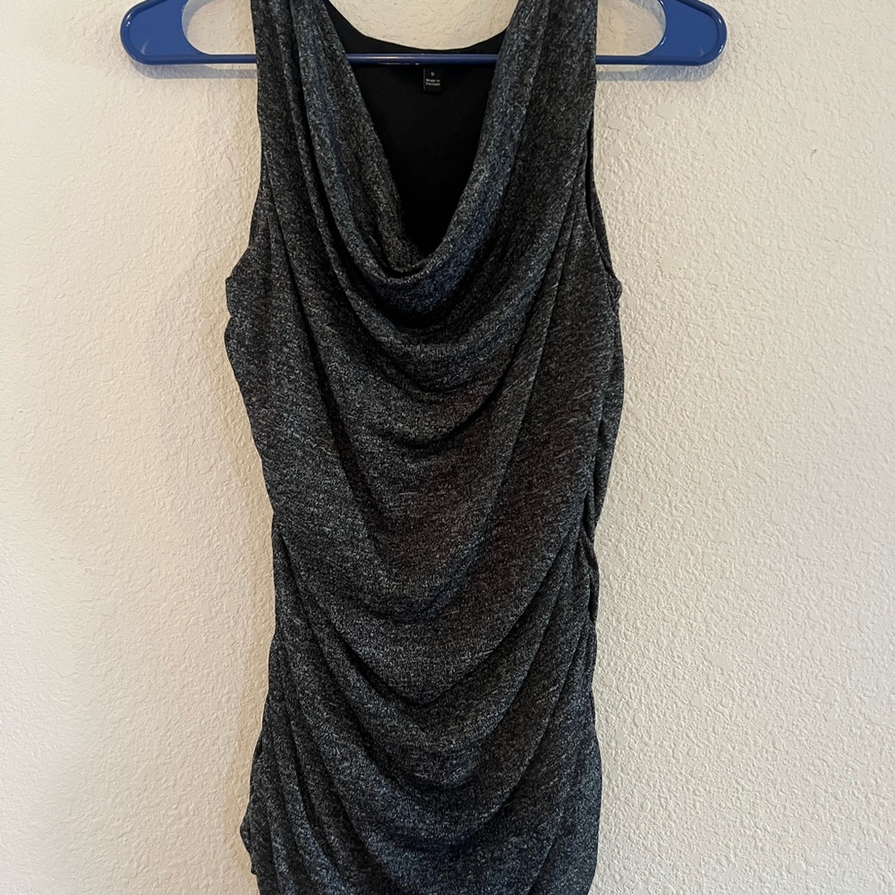 Apt. 9 Charcoal Draped Cowl Neck Camisole